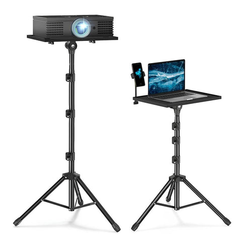 Premium Adjustable Laptop Projector Tripod Stand with Phone Mount
