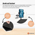 Premium Adjustable Laptop Projector Tripod Stand with Phone Mount