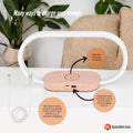 Wireless Phone Charger Bedside Lamp with Clock, 30cm, Dimmable Lighting, USB Ports - SuperSaverAU - view 2