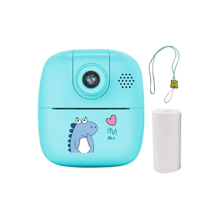 Premium Blue Kids Instant Print Camera with Video MP3 and Games