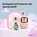 Premium Pink Kids Instant Print Camera with Video MP3 and Games