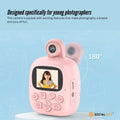 Premium Pink Kids Instant Print Camera with Video MP3 and Games