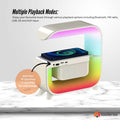 Premium Bluetooth Speaker with 15W Wireless Charger LED Lamp and Alarm Clock