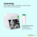 Social Hike Portable Mini Thermal Printer - White
