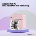 Social Hike Pink Portable Mini Thermal Printer