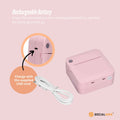 Social Hike Pink Portable Mini Thermal Printer