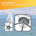 304 Stainless Steel 13.5" Boat Steering Wheel with Knob for 3/4" Shaft - SuperSaverAU - view 3