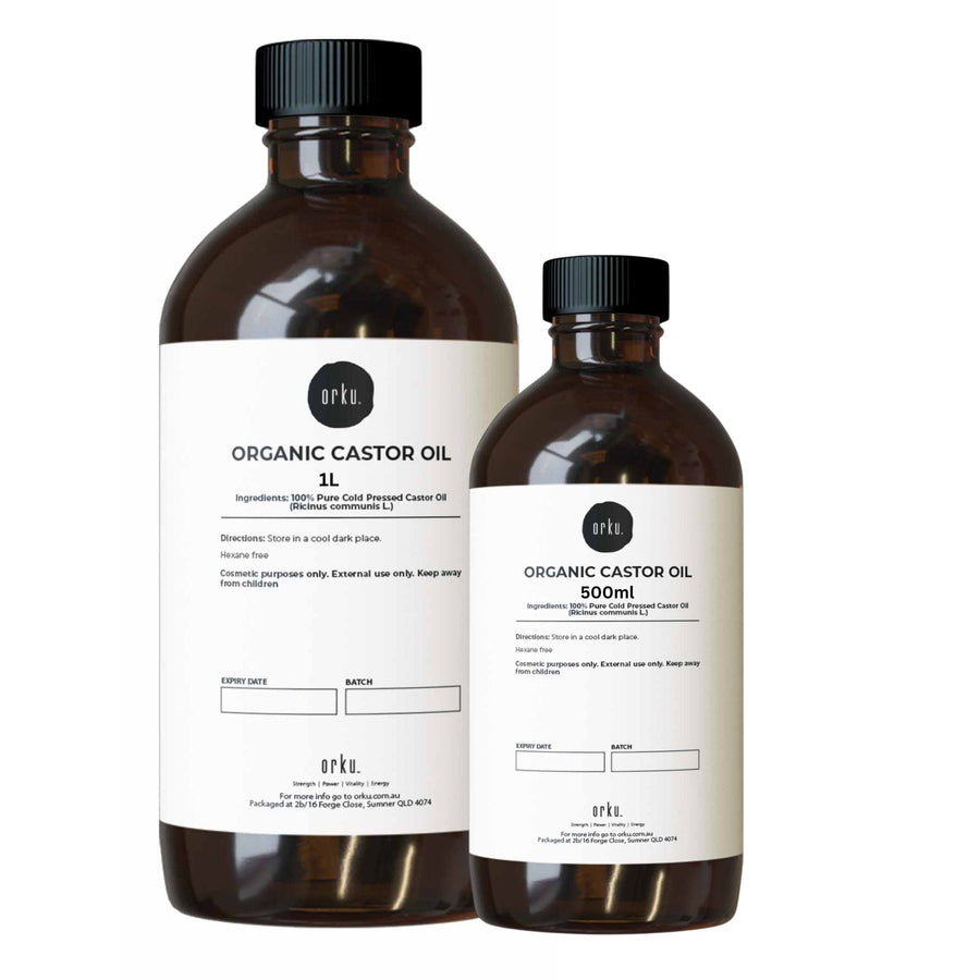 Orku Organic Castor Oil 1.5L - Hexane Free, Cold Pressed, Rich in Antioxidants - SuperSaverAU - view 1