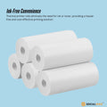 Social Hike 5 Pack Thermal Paper Rolls 57mm x 430mm - Ink-Free, Coreless - SuperSaverAU - view 1