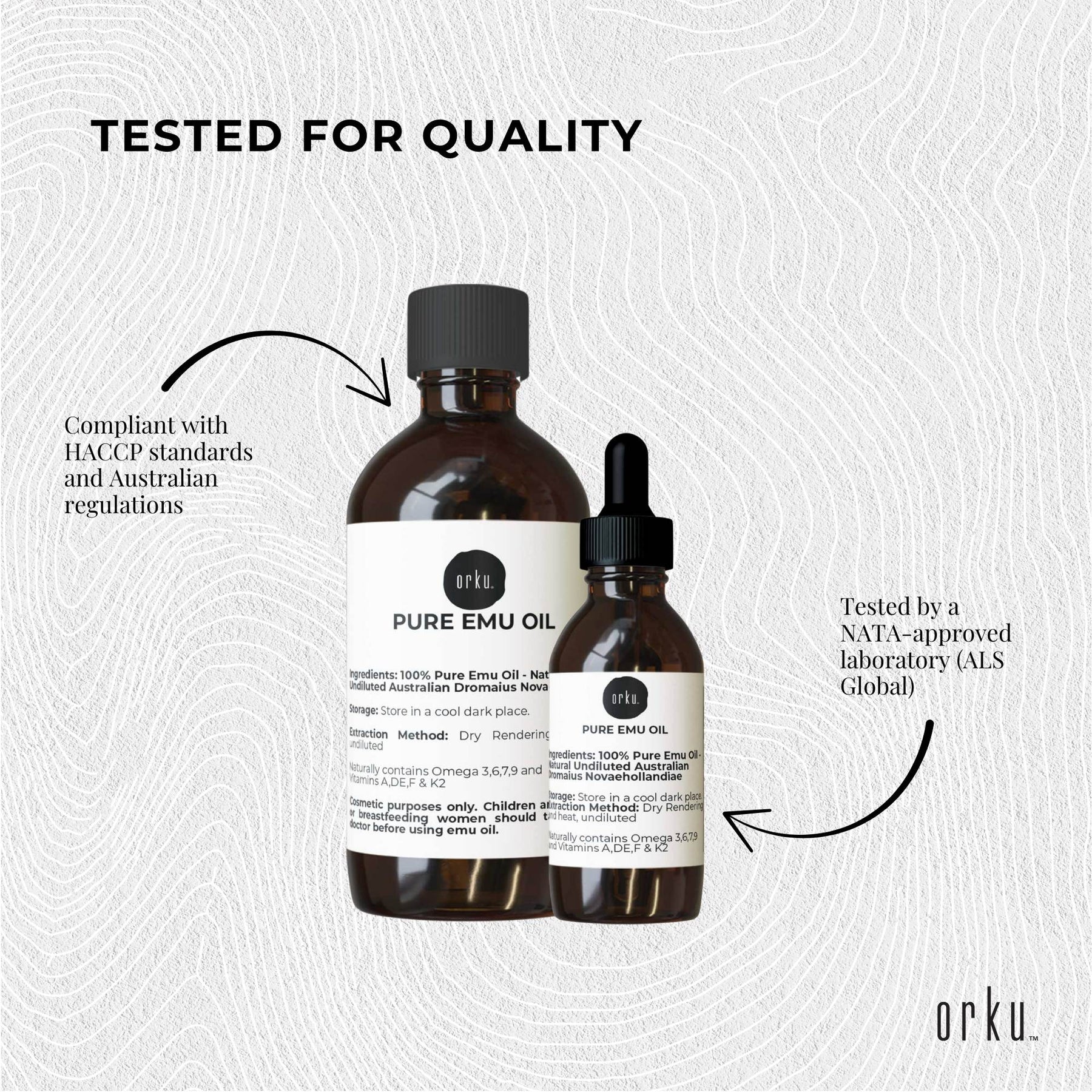 Orku 250ml Pure Emu Oil + Bonus 25ml Bottle - Australian Dromaius Novaehollandiae - SuperSaverAU - view 8