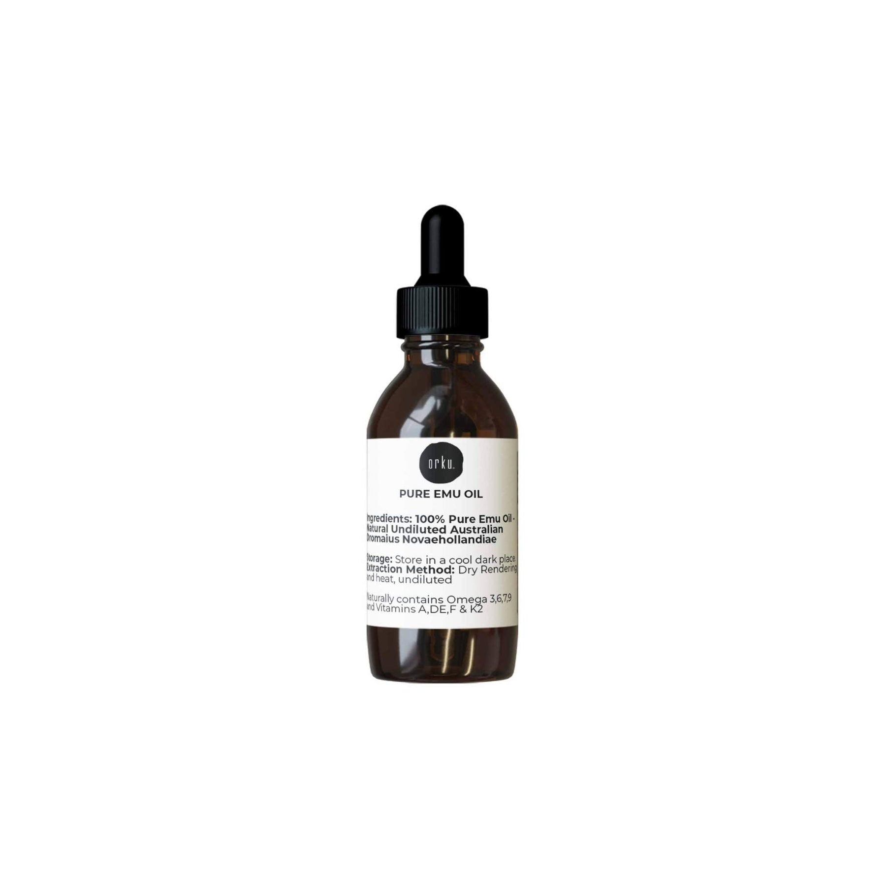 Orku 500ml Pure Emu Oil + Bonus 25ml Bottle - Australian Dromaius Novaehollandiae - SuperSaverAU - view 10