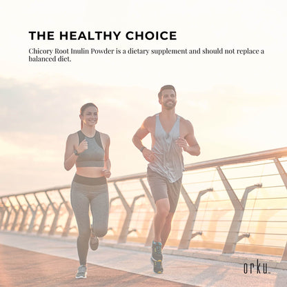 Orku 100g Chicory Root Inulin Powder - Unflavoured Natural Prebiotic Fibre