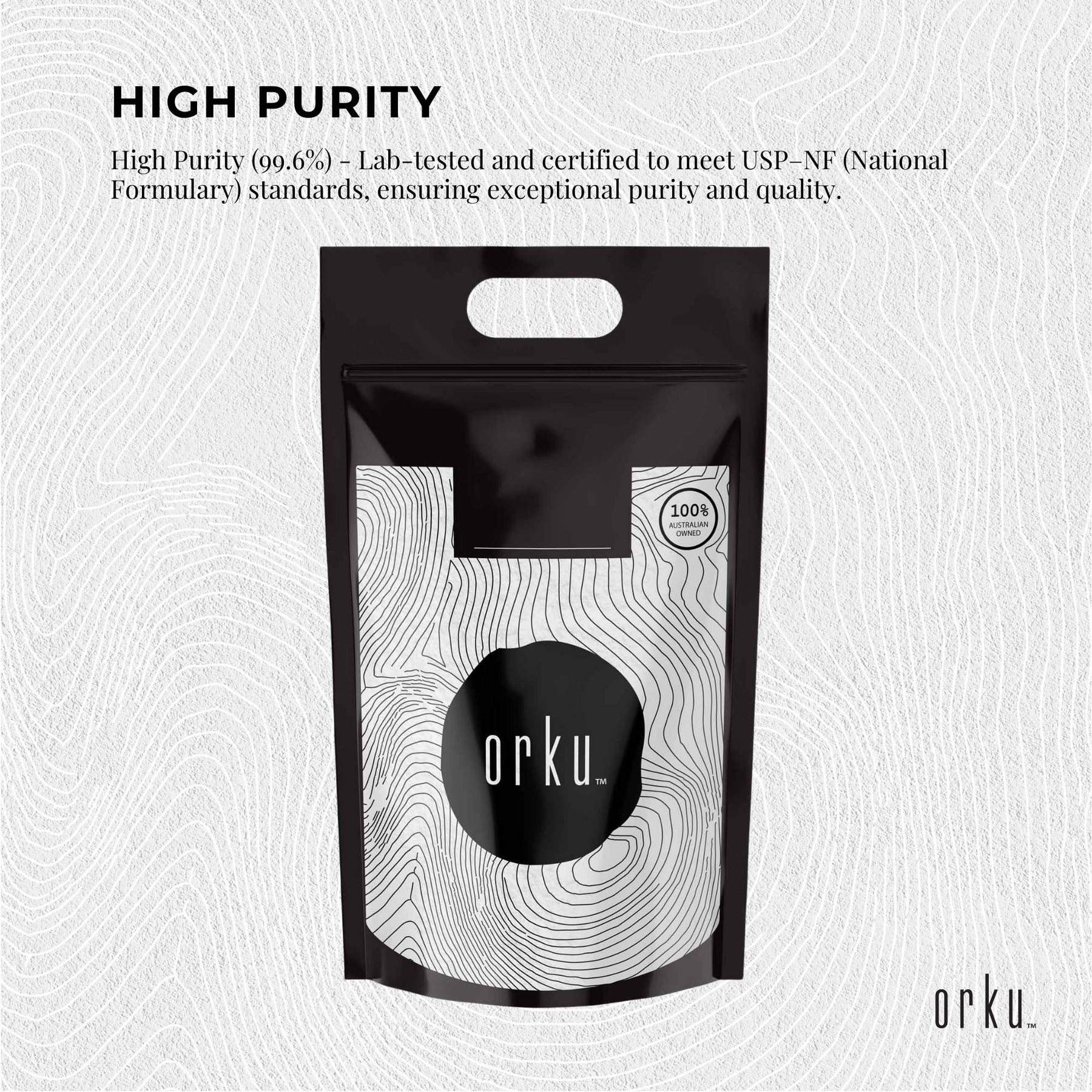 Orku Myo Inositol Powder 20Kg - USP Grade, Vegan, Gluten-Free, Unflavoured - SuperSaverAU - view 3