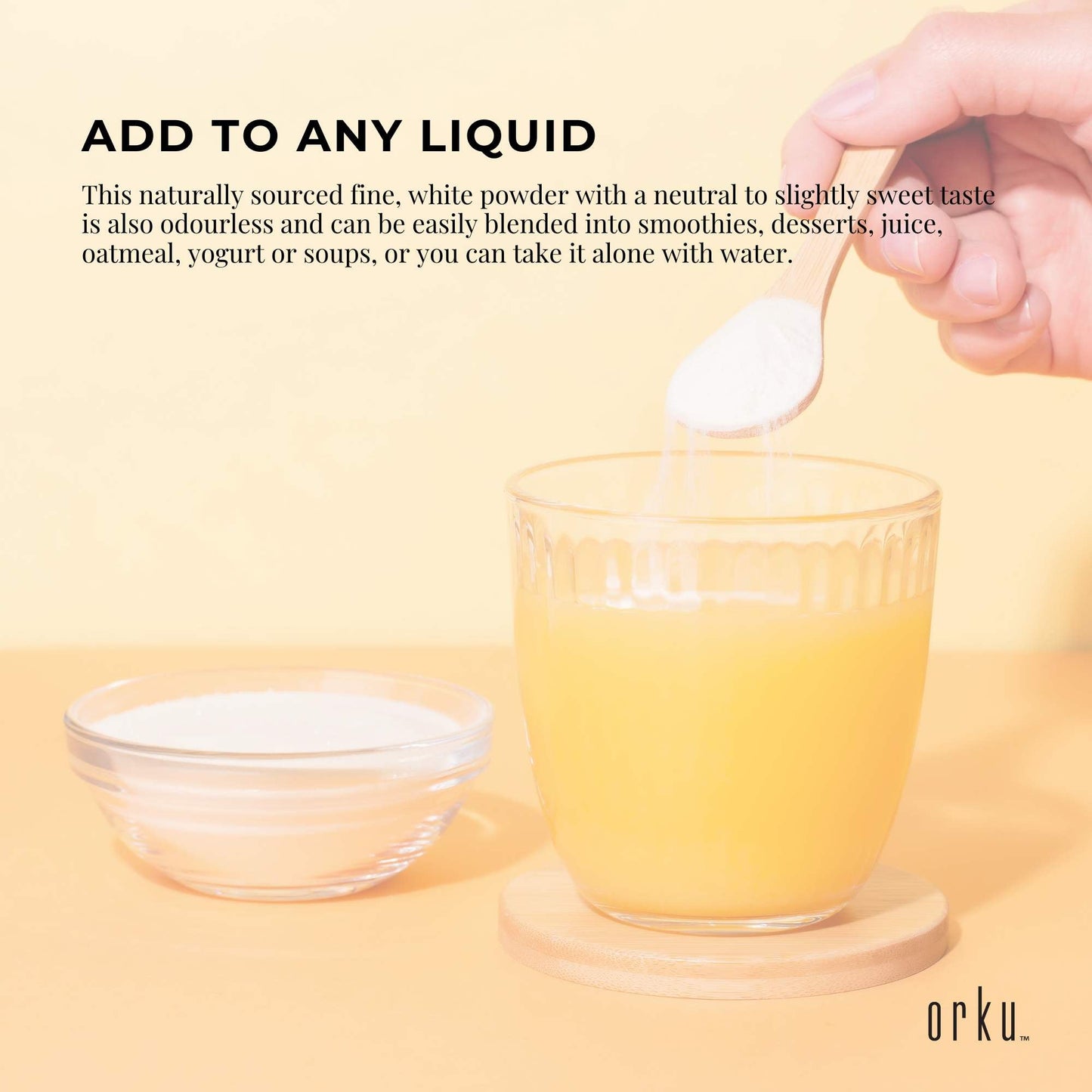 Orku 5Kg Chicory Root Inulin Powder - Unflavoured Natural Prebiotic Fibre