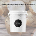 Orku 800g Chicory Root Inulin Powder Tub - Unflavoured Natural Prebiotic Fibre