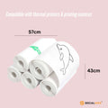Social Hike 5 Pack Thermal Printer Sticker Rolls 57mm x 430mm - Ink-Free Printing - SuperSaverAU - view 5