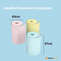 Social Hike 3 Pack Thermal Paper Rolls - Coloured, 57mm x 430mm, Ink-Free - SuperSaverAU - view 5