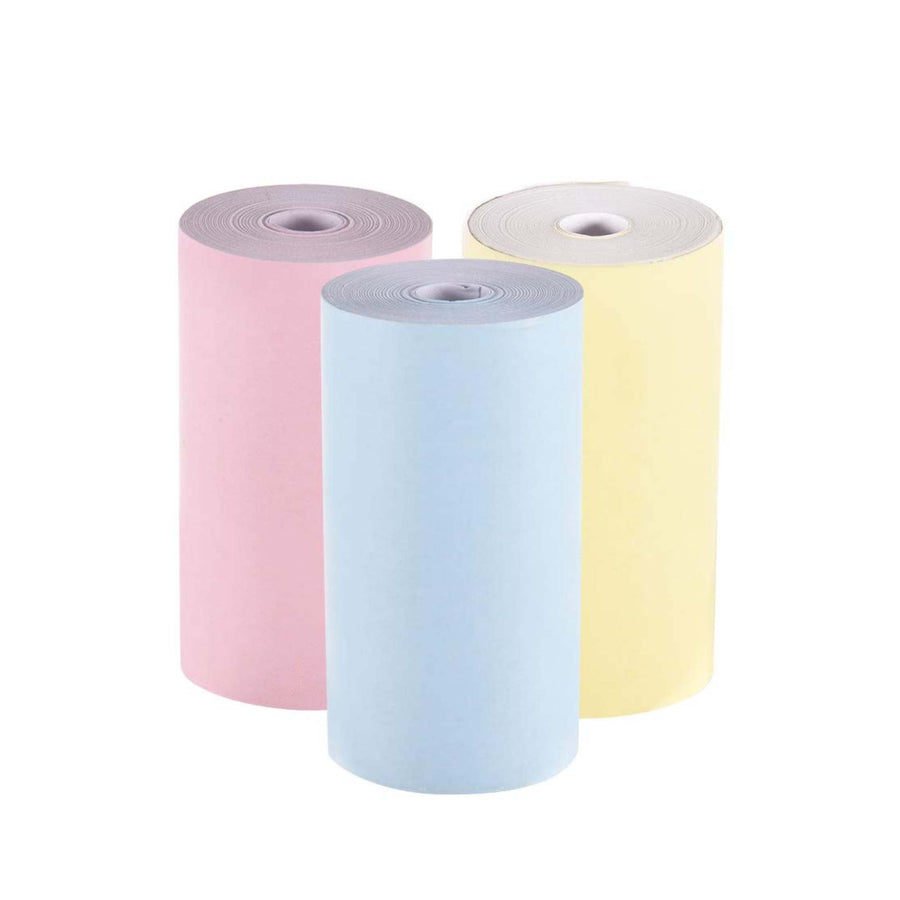 Social Hike 3 Pack Thermal Paper Rolls - Coloured, 57mm x 430mm, Ink-Free - SuperSaverAU - view 1