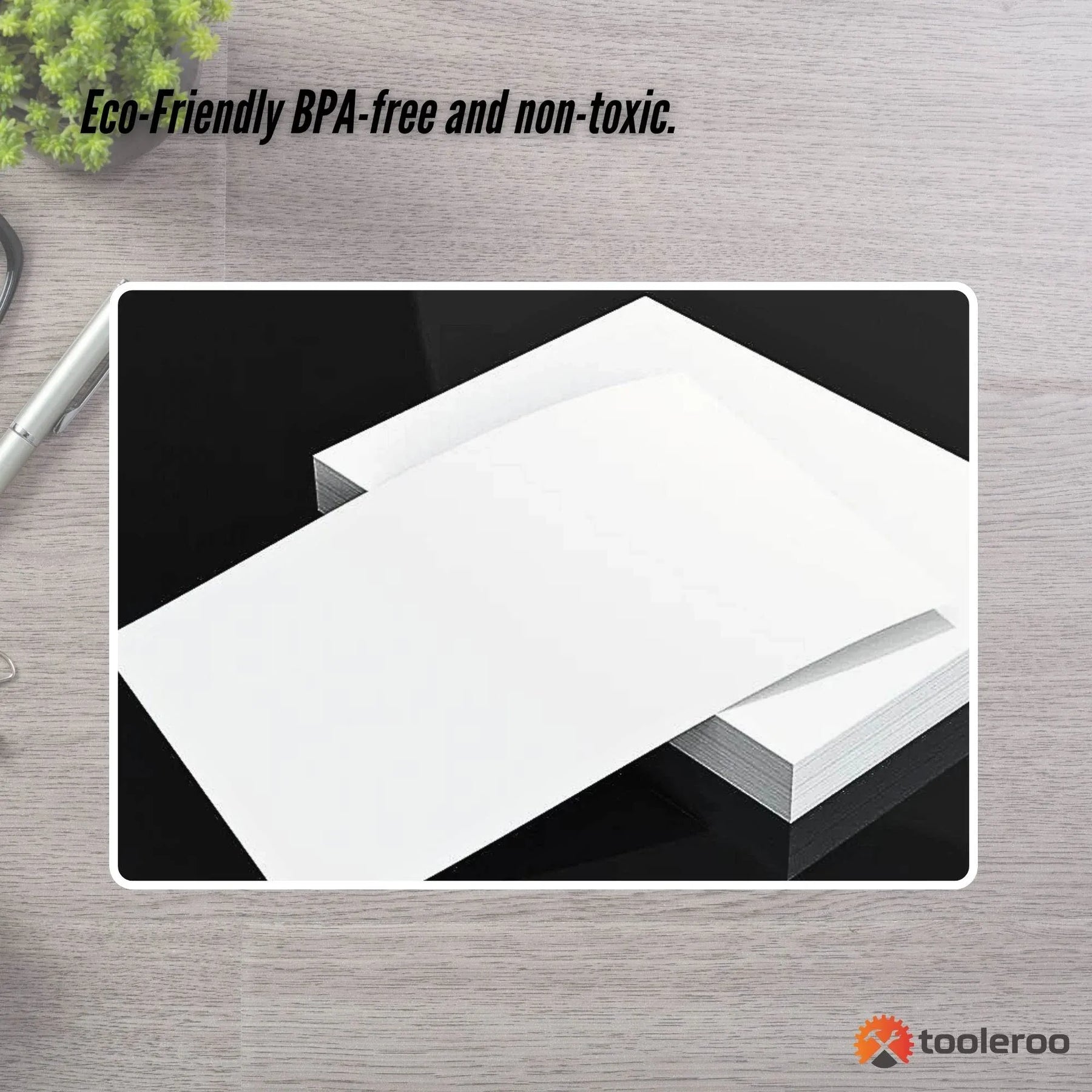 Tooleroo A4 Thermal Printer Paper 100 Sheets - Eco-Friendly, Waterproof, BPA-Free
