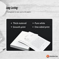 Tooleroo A4 Thermal Printer Paper 100 Sheets - Eco-Friendly, Waterproof, BPA-Free