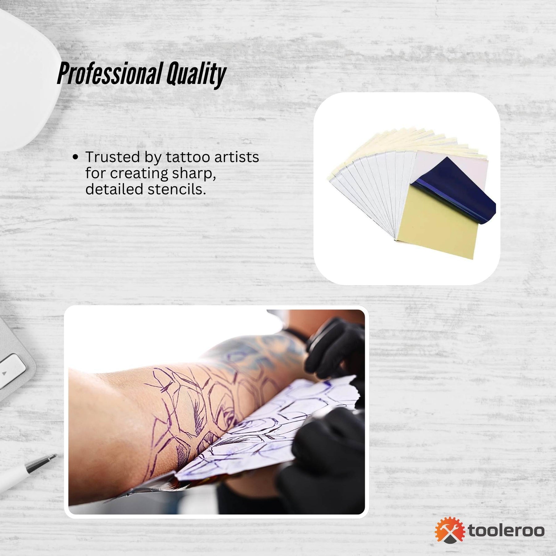 Tooleroo A4 Tattoo Thermal Stencil Paper - 50 Sheets, 4-Layer Construction - SuperSaverAU - view 6