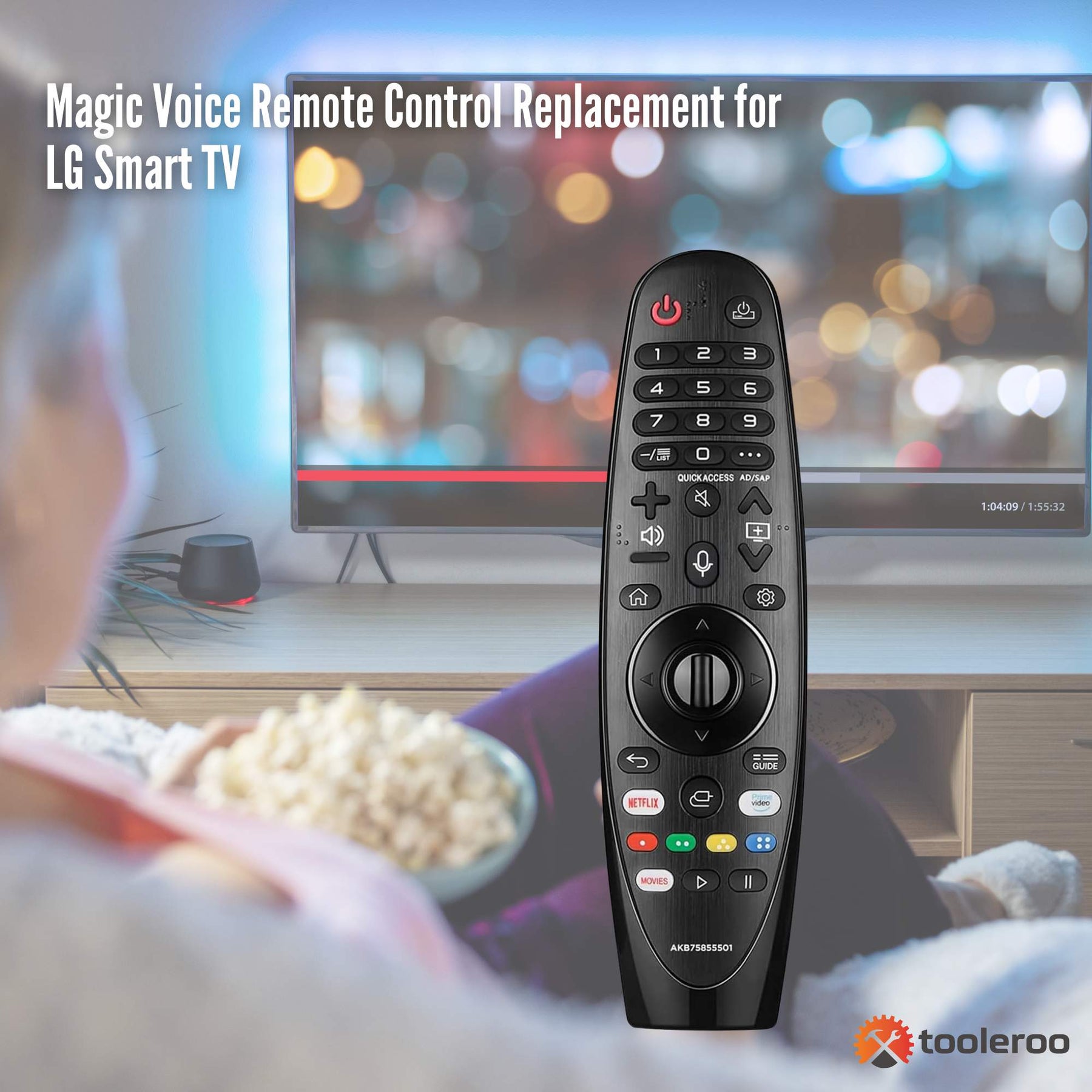 Tooleroo Smart TV Remote Control Replacement for LG Voice Magic 20GA 19BA 18BA - SuperSaverAU - view 2