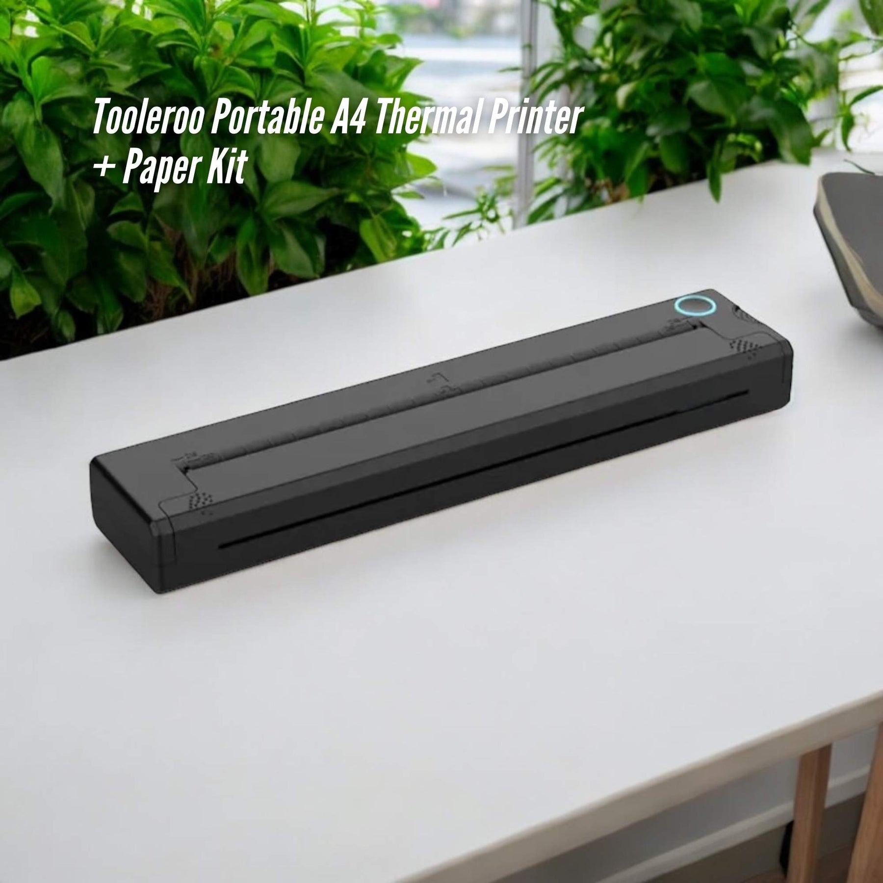Tooleroo Portable A4 Thermal Printer Black + Paper Kit - Wireless and Inkless - SuperSaverAU - view 2