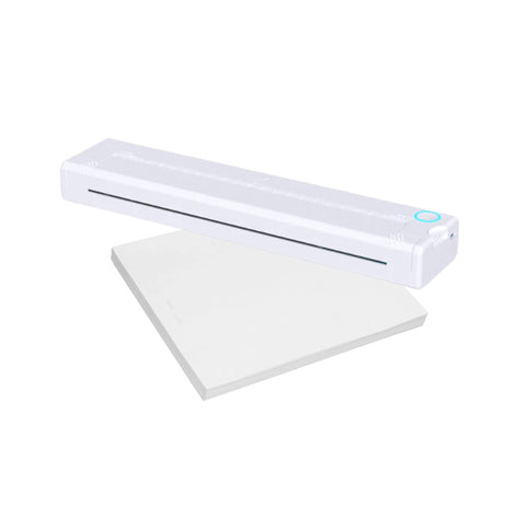 Tooleroo Portable A4 Thermal Printer with Paper Kit - White