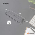 Tooleroo Portable A4 Thermal Printer with Paper Kit - White