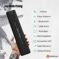 Tooleroo Portable A4 Thermal Printer Black + Tattoo Stencil Paper - Wireless - SuperSaverAU - view 5