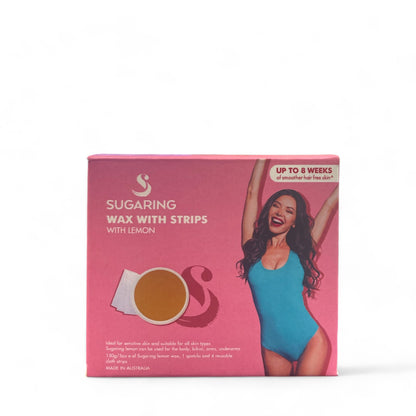 Sugaring Wax with Lemon - 150g Home Hair Removal Kit
