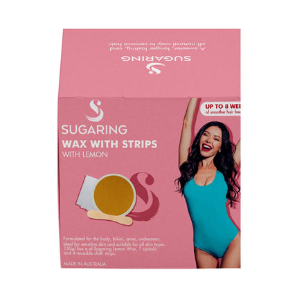 Sugaring Wax with Lemon - 150g Home Hair Removal Kit