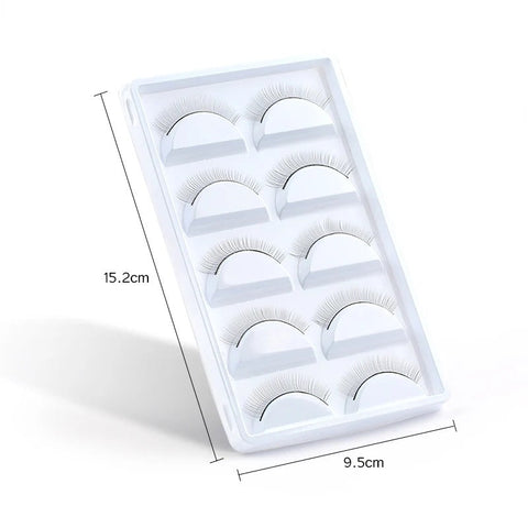 Miosh Eyelash Extension Practice Lash Strips 10 Pack for Training Mannequins