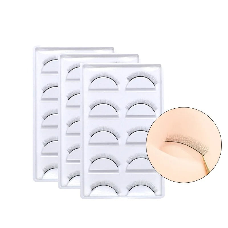 Miosh Eyelash Extension Practice Lash Strips 10 Pack for Training Mannequins