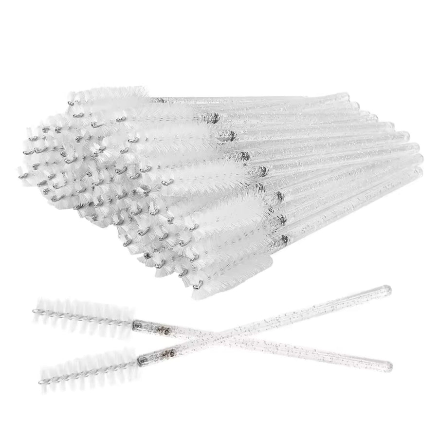 Miosh White Disposable Eyelash Mascara Wands Spoolies - 50pcs