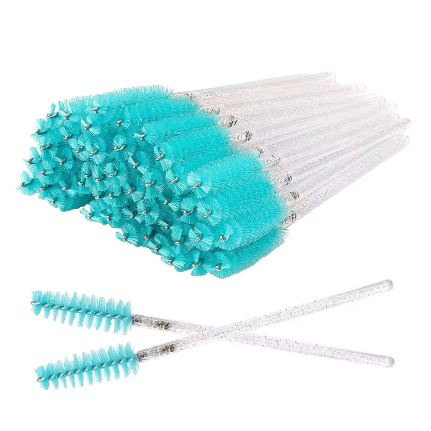 Miosh Disposable Eyelash Mascara Wands Spoolies 50PCS - Blue - SuperSaverAU - view 1