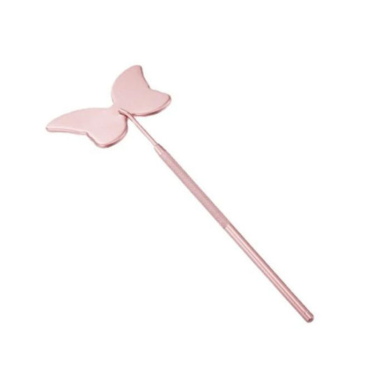 Miosh Pink Butterfly Hand-Held Mirror for Eyelash Extensions - 1 Piece
