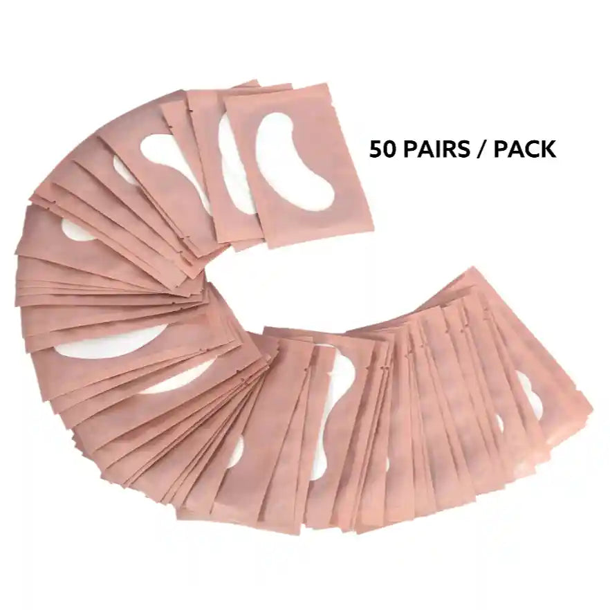 Miosh Eyelash Extension Eye Pads 50 Pairs Hypoallergenic Salon Lash Pads