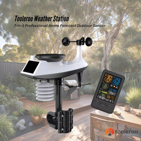 Tooleroo Weather Station 7-in-1 Professional Home Forecast Outdoor Sensor - SuperSaverAU - view 2