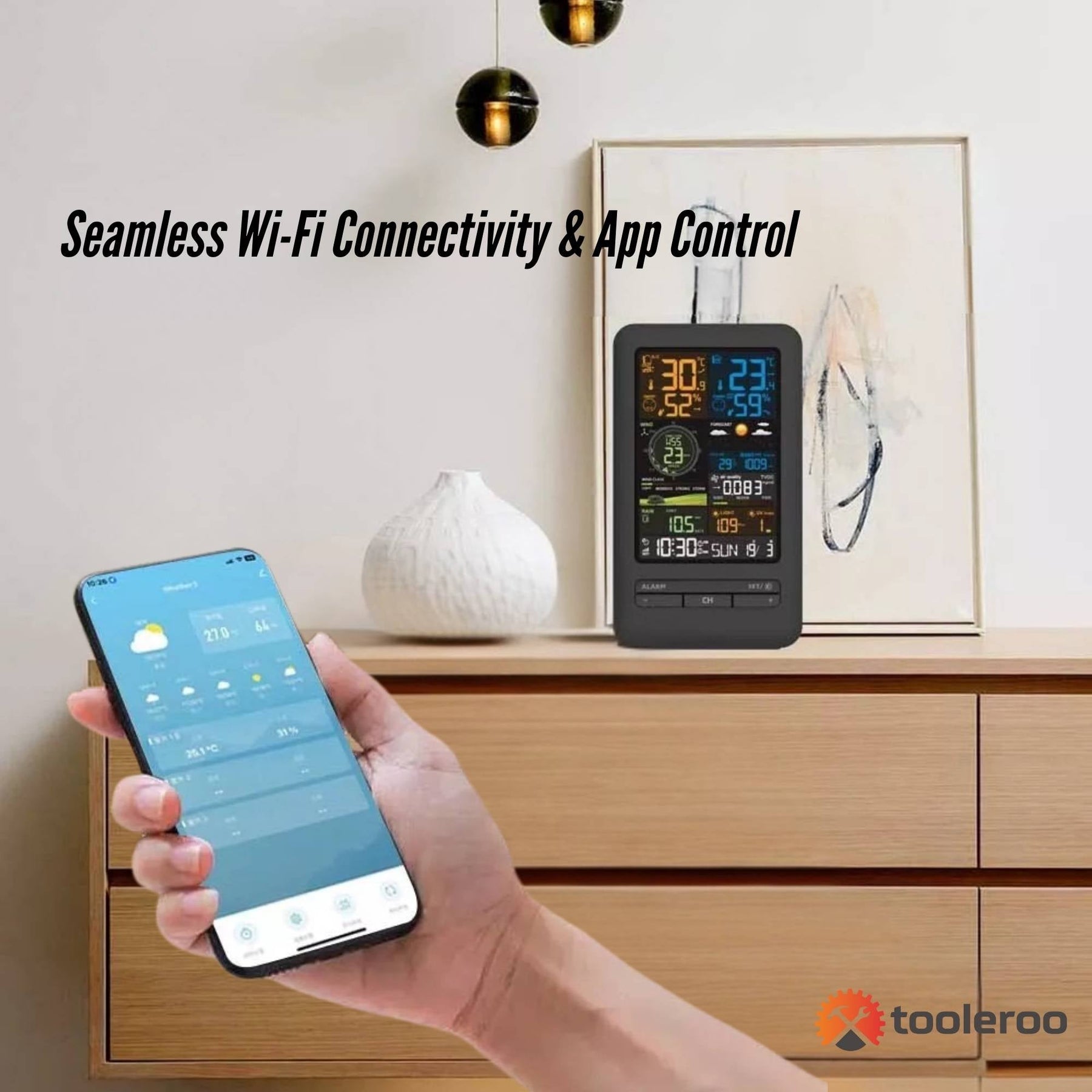 Tooleroo Weather Station 7-in-1 Professional Home Forecast Outdoor Sensor - SuperSaverAU - view 6