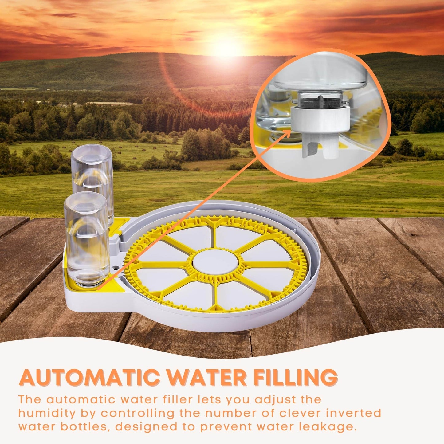 Automatic 8/18 Egg Incubator - Electric Turning, Dual Power Supply, Humidity Control