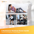 3x Resistance Exercise Hip Bands Set - Stretch Glute Booty Workout Power Loops - SuperSaverAU - view 3