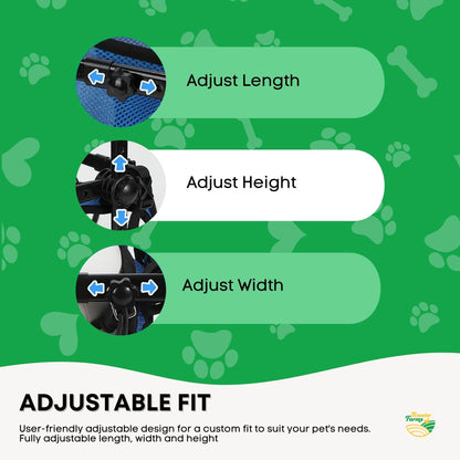 Rooster Farms Dog Wheelchair Small Harness - Adjustable, Lightweight, Durable