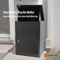 Lockable Parcel Delivery Box - Secure Mailbox 44x35x58cm Grey, Weatherproof, Steel - SuperSaverAU - view 1