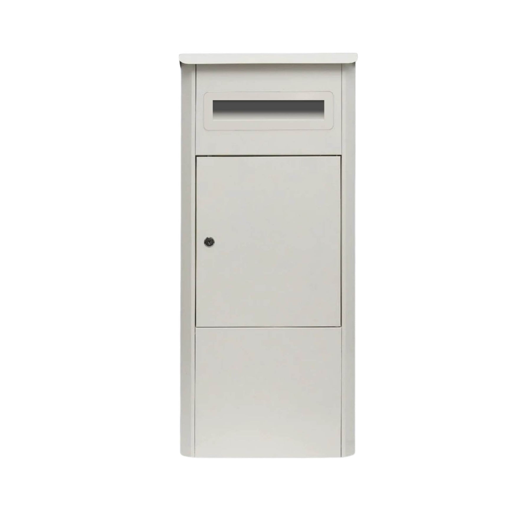 Lockable Parcel Delivery Box - Secure Mailbox 38x38x90cm, Galvanised Steel, Weatherproof - SuperSaverAU - view 1