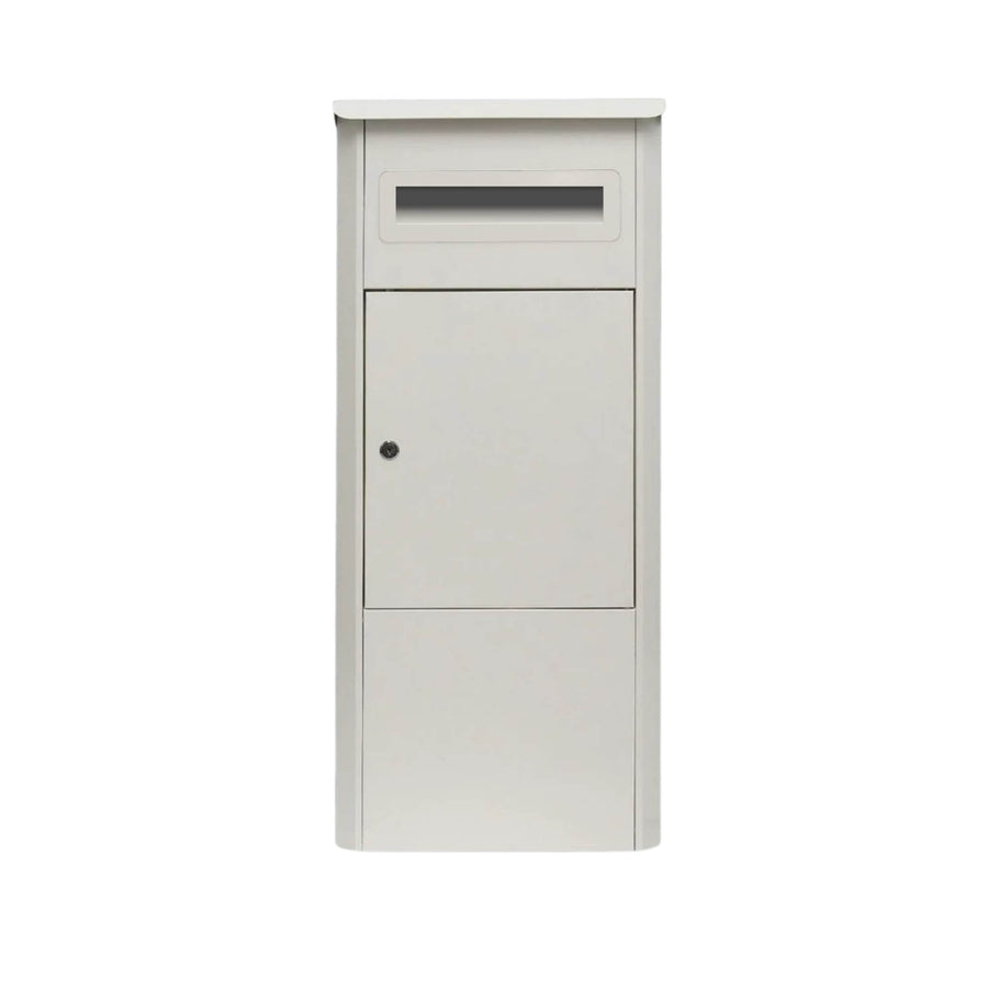 Lockable Parcel Delivery Box - Secure Mailbox 38x38x90cm, Galvanised Steel, Weatherproof - SuperSaverAU - view 1