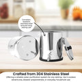 Orku 8.5L Gravity Benchtop Water Filter - Stainless Steel Fluoride Removal - SuperSaverAU - view 3