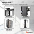 Tooleroo Under Desk CPU Holder PC Mount - Adjustable 360 Degree Rotation Rack - SuperSaverAU - view 4