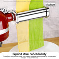 Kitchee Pasta Noodle Maker Roller Cutter Attachments - Compatible with KitchenAid Mixer - SuperSaverAU - view 6