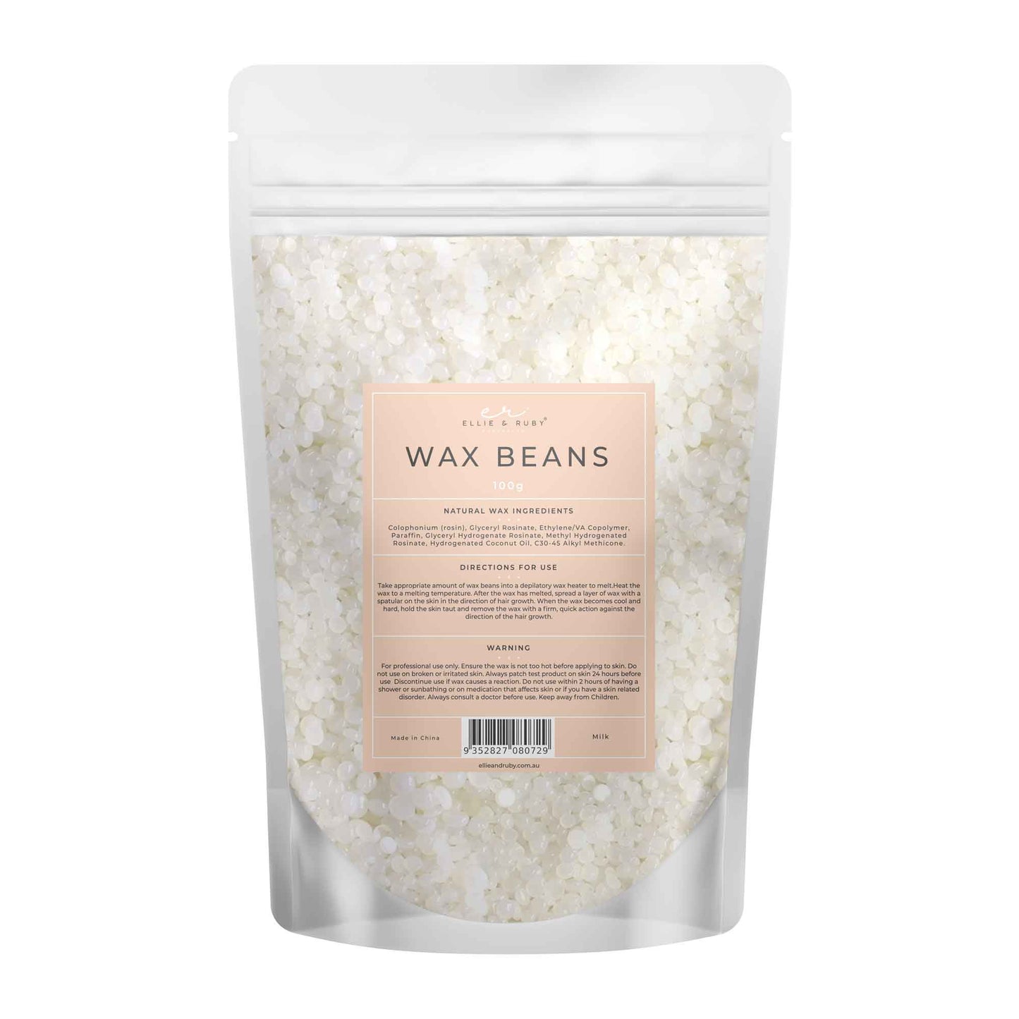 100g Milk Wax Beads - Stripless Brazilian Hair Removal